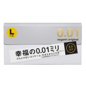 Презервативы Sagami Original 0.02 L-size увеличенного размера - 5 шт. - Sagami - купить с доставкой в Хабаровске