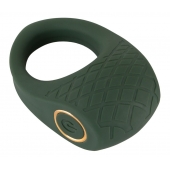 Зеленое эрекционное виброкольцо Luxurious Vibro Cock Ring - Orion - в Хабаровске купить с доставкой