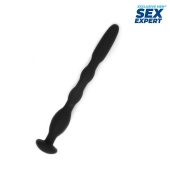 Черный силиконовый уретральный стимулятор - 10 см. - Sex Expert - купить с доставкой в Хабаровске
