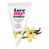 Съедобное согревающее массажное масло Love Me Tender Vanilla с ароматом ванили - 10 мл. - Love to Love - купить с доставкой в Хабаровске