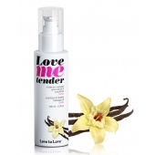 Съедобное согревающее массажное масло Love Me Tender Vanilla с ароматом ванили - 100 мл. - Love to Love - купить с доставкой в Хабаровске