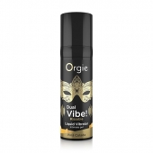 Съедобный гель Dual Vibe Pina Colada с эффектом вибрации и вкусом коктейля пина колада - 15 мл. - ORGIE - купить с доставкой в Хабаровске