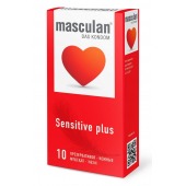 Презервативы Masculan Sensitive plus - 10 шт. - Masculan - купить с доставкой в Хабаровске