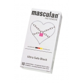 Ультрапрочные презервативы Masculan Ultra Safe Black - 10 шт. - Masculan - купить с доставкой в Хабаровске