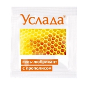 Гель-лубрикант «Услада с прополисом» - 3 гр. - Биоритм - купить с доставкой в Хабаровске