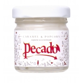 Массажная свеча Caramel   Popcorn - 35 мл. - Pecado - купить с доставкой в Хабаровске