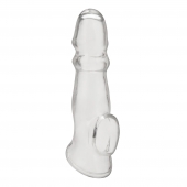 Прозрачная насадка для пениса Girthy Penis Enhancing Sleeve Extension - 17,1 см. - BlueLine - в Хабаровске купить с доставкой