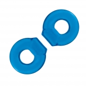 Комплект из двух колец для пениса 2-Pack Ultra-Stretch Stamina Endurance Ring - BlueLine - в Хабаровске купить с доставкой