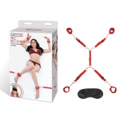 Красная фиксация на матрас Classic Bedspreader - Lux Fetish - купить с доставкой в Хабаровске