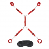 Красная фиксация на матрас Classic Bedspreader - Lux Fetish - купить с доставкой в Хабаровске