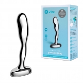 Стальной стимулятор простаты Stainless Steel Prostate Plug - 11,5 см. - b-Vibe - в Хабаровске купить с доставкой