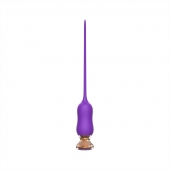 Фиолетовый тонкий стимулятор Nipple Vibrator - 23 см. - I-MOON - купить с доставкой в Хабаровске