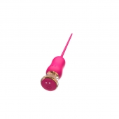 Розовый тонкий стимулятор Nipple Vibrator - 23 см. - I-MOON - купить с доставкой в Хабаровске