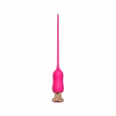 Розовый тонкий стимулятор Nipple Vibrator - 23 см. - I-MOON - купить с доставкой в Хабаровске