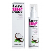 Съедобное согревающее массажное масло Love Me Tender Cocos с ароматом кокоса - 100 мл. - Love to Love - купить с доставкой в Хабаровске