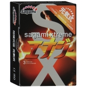 Презервативы Sagami Xtreme ENERGY с ароматом энергетика - 3 шт. - Sagami - купить с доставкой в Хабаровске
