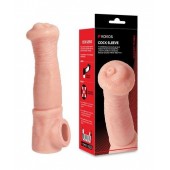 Телесная фантазийная насадка на член Cock Sleeve Size L - KOKOS - в Хабаровске купить с доставкой