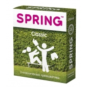 Классические презервативы SPRING CLASSIC - 3 шт. - SPRING - купить с доставкой в Хабаровске