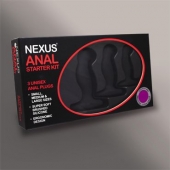 Набор из 3 массажеров простаты чёрного цвета NEXUS ANAL STARTER KIT - Nexus Range - в Хабаровске купить с доставкой