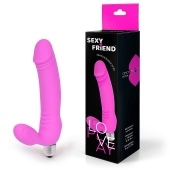 Розовый безремневой страпон Sexy Friend - 1137 - купить с доставкой в Хабаровске