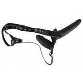 Женский страпон с вагинальной пробкой - 15 см. - Orion - купить с доставкой в Хабаровске