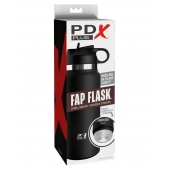 Черный мастурбатор в виде бутылки Fap Flask - Pipedream - в Хабаровске купить с доставкой