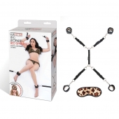 Леопардовая фиксация на матрас для рук и ног Classic Bedspreader - Lux Fetish - купить с доставкой в Хабаровске