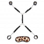Леопардовая фиксация на матрас для рук и ног Classic Bedspreader - Lux Fetish - купить с доставкой в Хабаровске