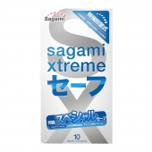 Презервативы Sagami Xtreme Ultrasafe с двойным количеством смазки - 10 шт. - Sagami - купить с доставкой в Хабаровске