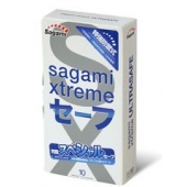 Презервативы Sagami Xtreme Ultrasafe с двойным количеством смазки - 10 шт. - Sagami - купить с доставкой в Хабаровске