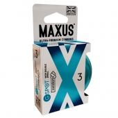 Презервативы Maxus G spot с двойной спиралью - 3 шт. - Maxus - купить с доставкой в Хабаровске