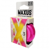 Ароматизированные презервативы Maxus Exotic Mix - 3 шт. - Maxus - купить с доставкой в Хабаровске