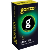 Прозрачные ультратонкие презервативы Ganzo Ultra thin - 15 шт. - Ganzo - купить с доставкой в Хабаровске
