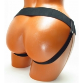 Трусики для страпона коричневого цвета - БДСМ Арсенал - купить с доставкой в Хабаровске