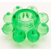 Зеленое эрекционное кольцо-цветок - Toyfa Basic - в Хабаровске купить с доставкой