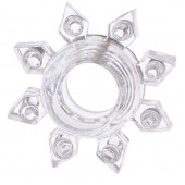 Прозрачное гелевое эрекционное кольцо-звезда - Toyfa Basic - в Хабаровске купить с доставкой