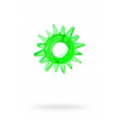 Зеленое эрекционное кольцо-солнце - Toyfa Basic - в Хабаровске купить с доставкой
