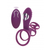 Фиолетовая эрекционная вибронасадка Halo Halo C-Ring Sleeve - Toy Joy - в Хабаровске купить с доставкой