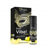 Съедобный жидкий вибратор Dual Vibe! со вкусом лимонного джина с тоником - 15 мл. - ORGIE - купить с доставкой в Хабаровске