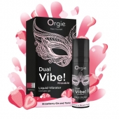 Съедобный жидкий вибратор Dual Vibe! со вкусом клубничного джина с тоником - 15 мл. - ORGIE - купить с доставкой в Хабаровске