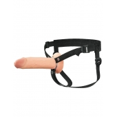 Полый страпон на ремнях 8’’ Hollow Silicone Strap-on - Pipedream - купить с доставкой в Хабаровске