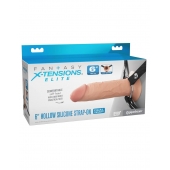 Полый страпон на ремнях 6’’ Hollow Silicone Strap-on - Pipedream - купить с доставкой в Хабаровске