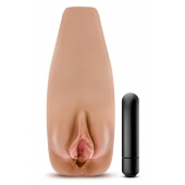 Маструбатор-вагина с вибрацией Soft   Wet Renata Realistic Tan Masturbator - Blush Novelties - в Хабаровске купить с доставкой