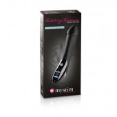 Вибратор с электростимуляцией Tickling Truman Black Edition - 27 см. - MyStim - купить с доставкой в Хабаровске