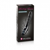 Вибратор с электростимуляцией Sizzling Simon Black Edition - 27 см. - MyStim - купить с доставкой в Хабаровске
