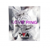 Прозрачное виброкольцо с двумя вибропульками - Toyfa Basic - в Хабаровске купить с доставкой