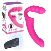 Розовый безремневой страпон Straples Strap-On Dildo - Erokay - купить с доставкой в Хабаровске