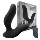 Черный вибромассажер простаты 3,5’’ Remote Control Curve P-spot Massager - 12 см. - Erokay - в Хабаровске купить с доставкой