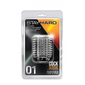 Прозрачная насадка с шипами STAY HARD COCK SLEEVE 01 CLEAR - Blush Novelties - в Хабаровске купить с доставкой