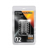Прозрачная насадка на пенис с шишечками STAY HARD COCK SLEEVE 02 CLEAR - Blush Novelties - в Хабаровске купить с доставкой